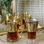 فنجان دسته دار طلاکوب