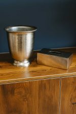 ست سطل و جای دستمال کاغذی طرح چکشی - Image 2