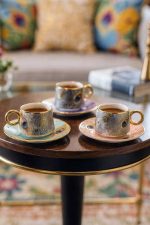 فنجان قهوه طرح طاووس کد 0128 - Image 2